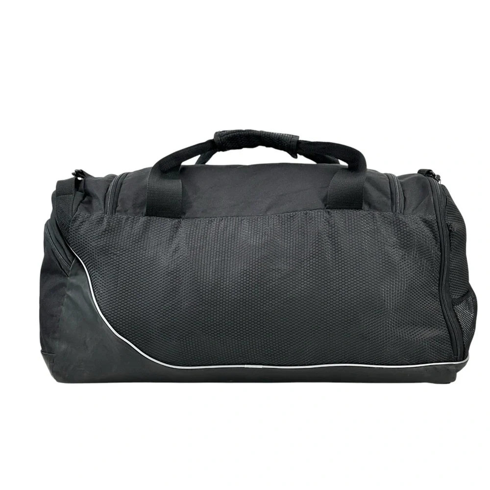 Vintage Adidas Black Large Duffle Duffel Travel Bag w/ Removable Shoulder Strap